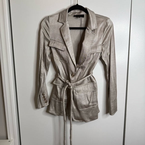 Current Air - Anthropologie - Metallic Blazer Jacket - XS - Picture 1 of 9